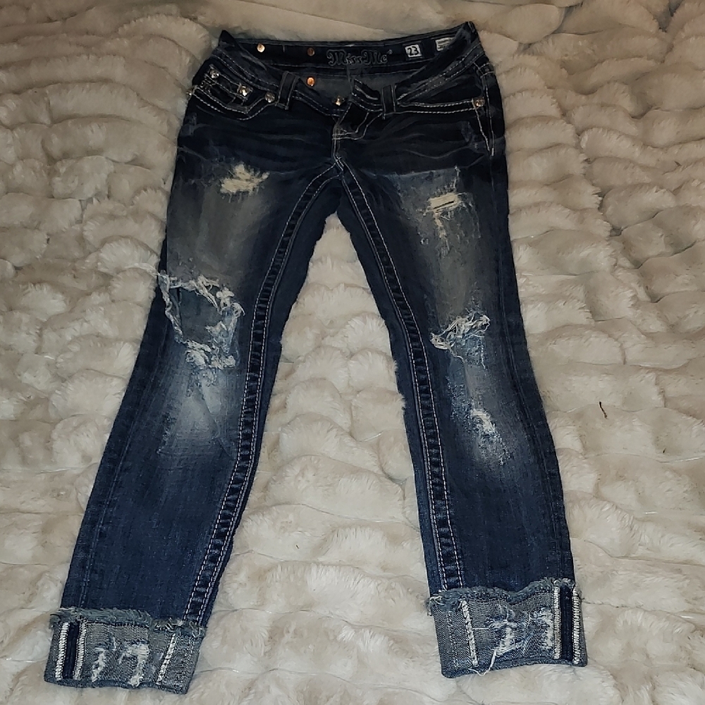 Miss Me Distressed Denim Jeans